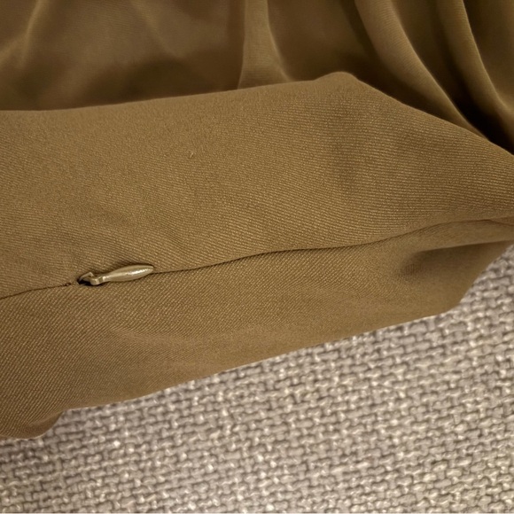 Zara Olive Green Shoulder Pad Midi Dress – Size Small – Ref. 3897/162 - Picture 4 of 14